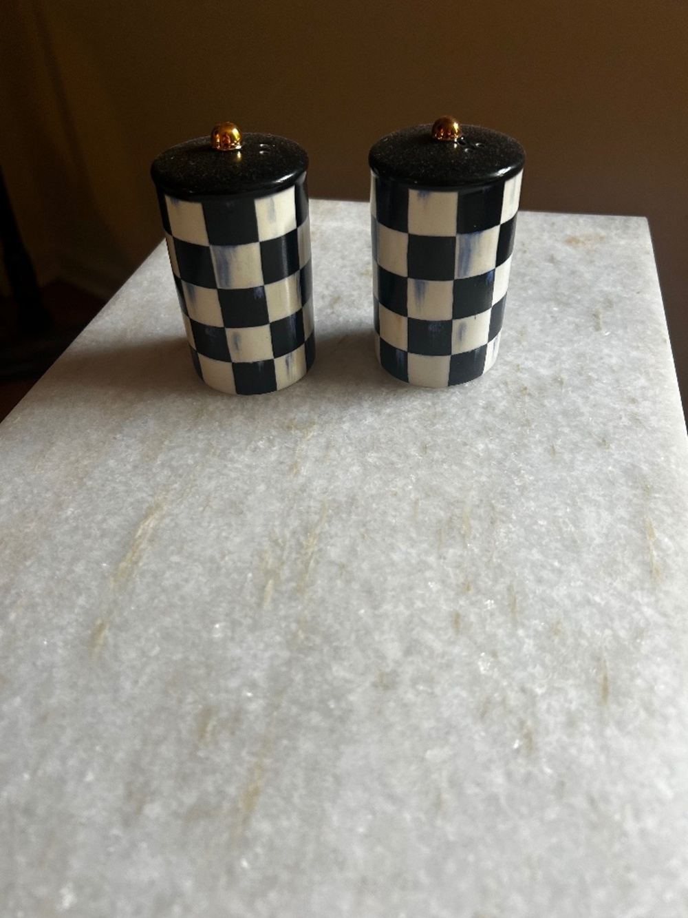 Mackenzie Childs Salt & Pepper Shakers